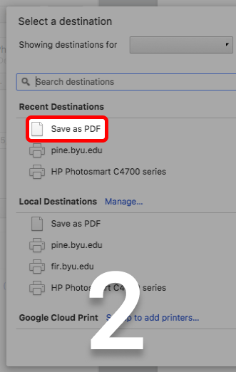 Click Save as PDF