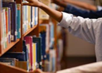 library shelves