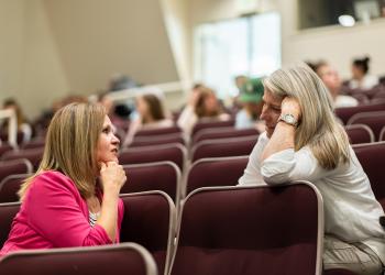 Women speaking